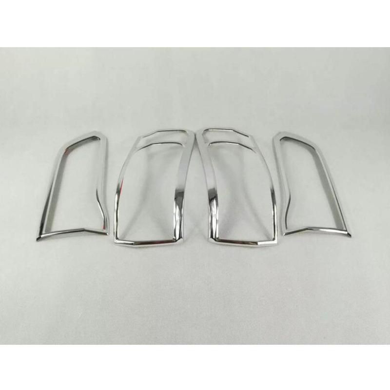 Car ABS Chrome Cover Trim Back Tail Rear Light Lamp Frame Parts 4pcs For Jeep Grand Cherokee 2014 2015 2016 2017 2018
