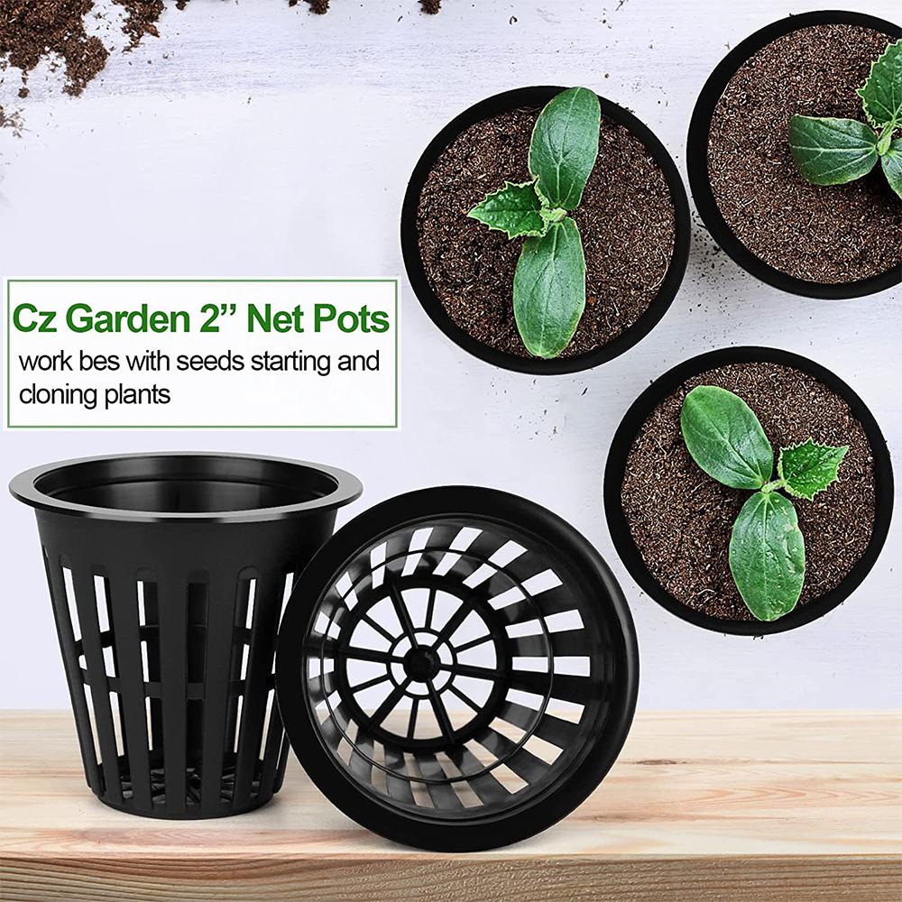 2 Inch Hydroponic Net Cups Plant Baskets for Indoor Outdoor Gardening Water Planting Garden Pots Plant Mesh Basket