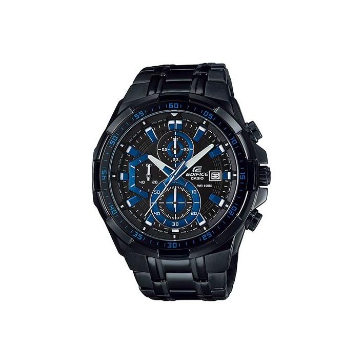 Casio Edifice Racing Standard Chronograph Quartz Watch Men watches Black EFR-539BK-1A2 Black/Blue Dial
