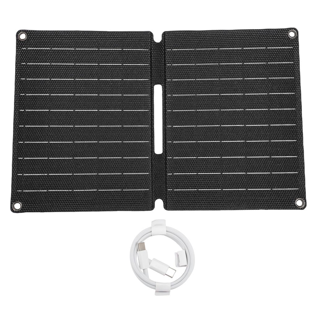 Portable Solar Panel Charger 16W ETFE Monocrystalline Silicon Foldable Solar Charging Panel for Camping RV Emergency