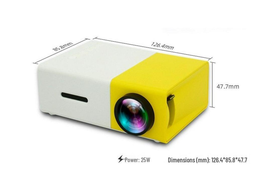 2025 Mini Home Projector with Screen for Mobile Phones, Dorms, Bedrooms, and Students