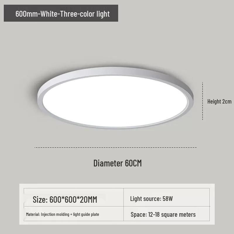TaiChuang Minimalist Full-Spectrum Eye-Care Ceiling Lamp
