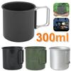 Hot 300ML Camping Mug Aluminium Alloy Folding Cup Hike Mug Ultra-Light Camping Travel Water Cup Outdoor Camping Cookware  Taza