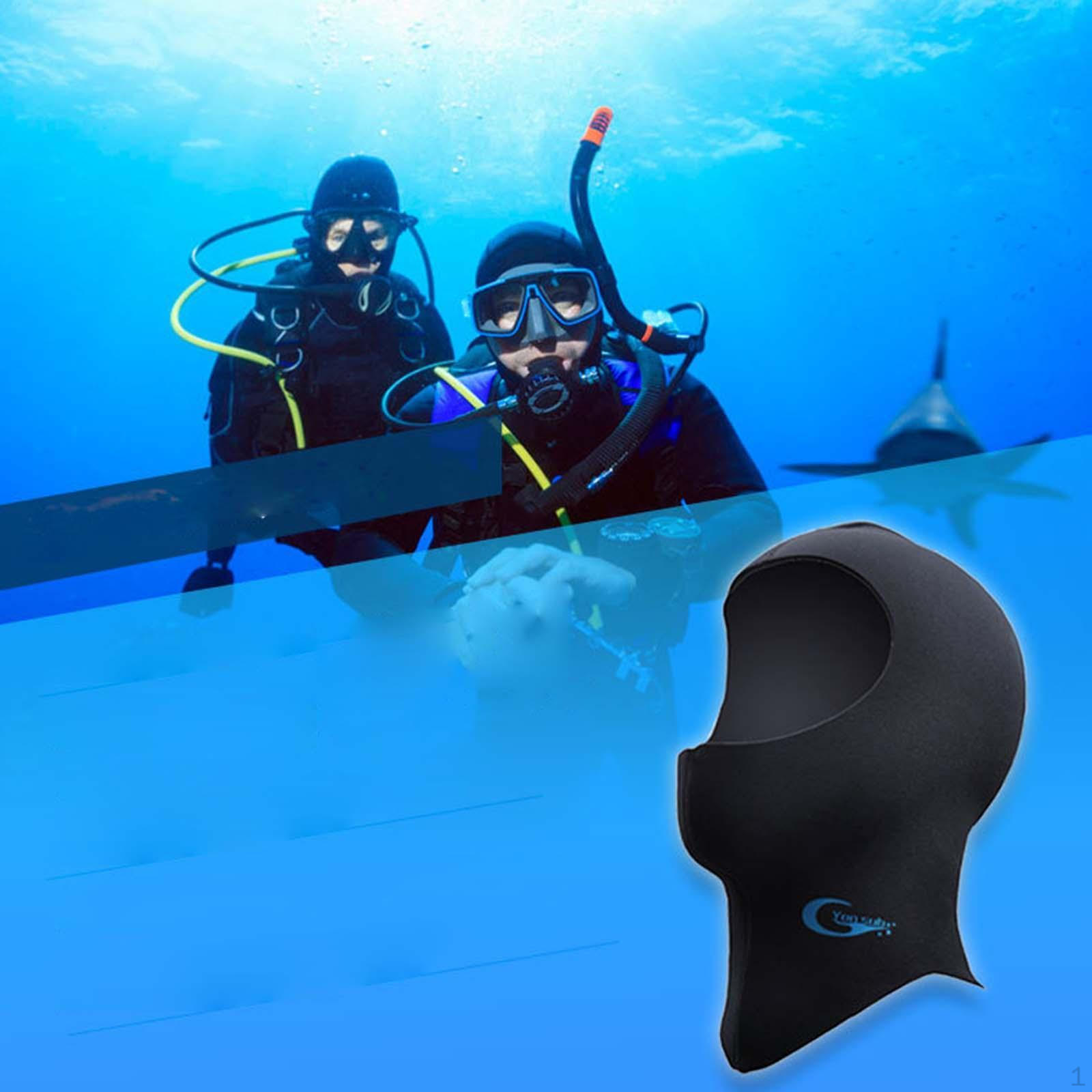 3mm Neoprene Wetsuit Hood Diving Cap for Men Women Swimming Keep Warm Canoeing Hood, L