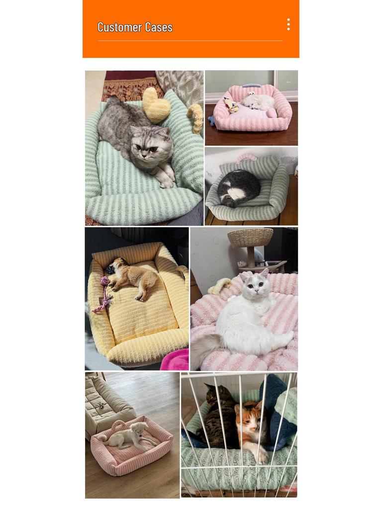 Plush Pet Sofa: Warm, All-Season Bed for Cats and Dogs