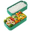 Skater Bento Box Minecraft Explorer 600ml Antibacterial 2 Tier for Women Made in Japan YZW3AG-A