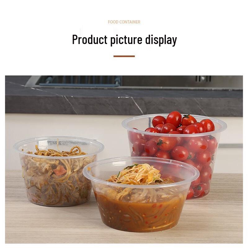Disposable Round Food Containers with Lids