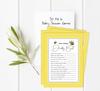 Inkdotpot Gender Neutral Honey Bee Party Supplies-Set Of 50 Baby ShowerA  Prediction Cards For Baby Shower