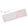 Foldable Silicone Keyboard 106 Keys Waterproof Dustproof Foldable USB Wired Silent Silicone