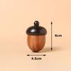 Acorn Ornament Wooden Aromatherapy Container DIY Key Chain Pendant Accessories Car Decoration Pendant