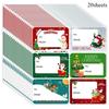 Cute Christmas Gift Stickers - Glossy Surface,Paper Bag&Closure&Name Stickers,Can Write Christmas Packaging Gift Stickers Labels