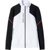 Comfortable Casual Simple Stand Collar Zipper Cardigan Sweater Men Sweater Pure-White Basic-Black 152447735S-1