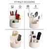 Desktop Pen Holder, 3 Slot 360 Degree Rotating Organizer, Desktop Storage Stationery For Office, School, Art Supplies, Kids