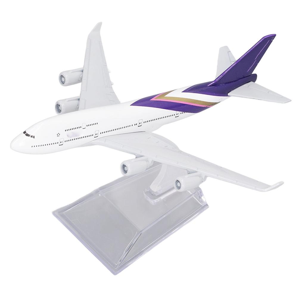 747 Alloy Plane Decoration Model Exquisite Static Airplane Collection Model with Base Bracket