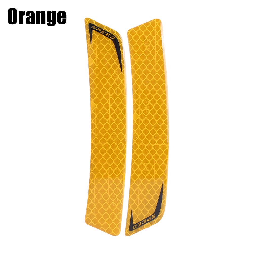 2pcs Car Wheel Arch Anti-collision Strips Night Reflective Decorative Car Stickers Exterior Accessories Decals