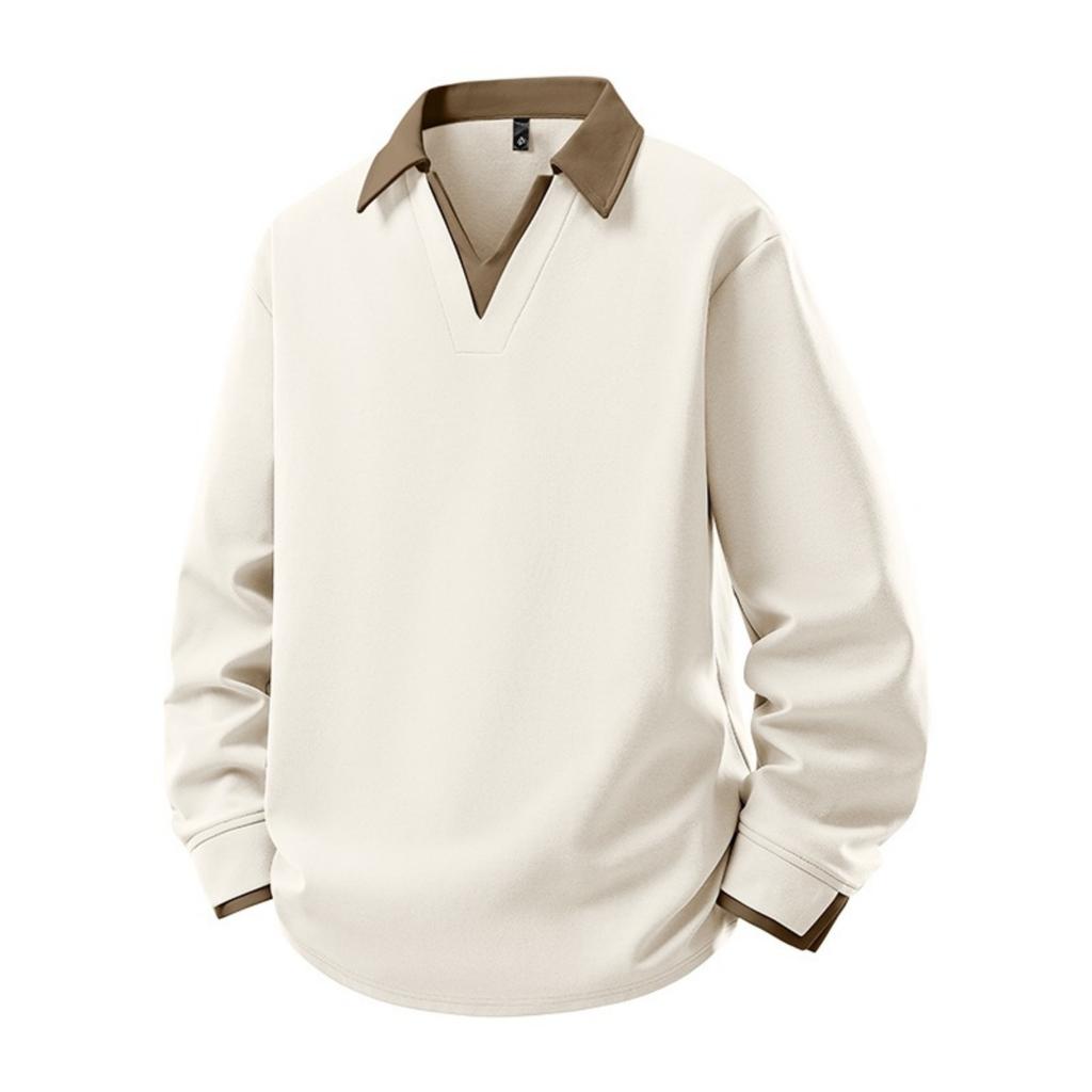 Men's Casual Color-blocking And Patchwork Style Two-piece Hoodie, Men's Loose Lapel Shirt Hoodie