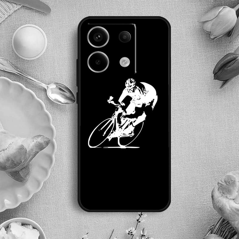 Bike Bicycle Sport Case For Xiaomi Redmi Note 13 11 10 12 14 15 Pro Plus Cover For Redmi 15 14C 10C 13C 12C 15C