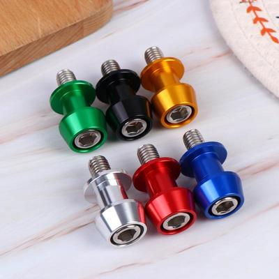 2 Pcs 8/10Mm Aluminum Motorcycle Stand Swingarm Spools Slider Stand Screw Swingarm Motorcycle Accessory