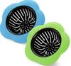 2 Pcs 4.5 Inch Kitchen Sink Silicone Drain Plug Garbage Disposal Drain Plug Blue Green