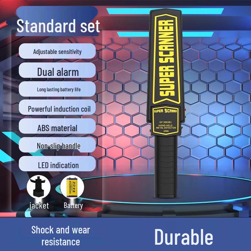 

Ручной высокоточный металлодетектор Сканер безопасности Палка с инфракрасным обнаружением для аэропортов