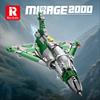 1012PCS Mirage 2000 Fighter Jet Building Blocks Model Military Plane Series Kids Educational DIY Toys Gifts Desktop Ornaments