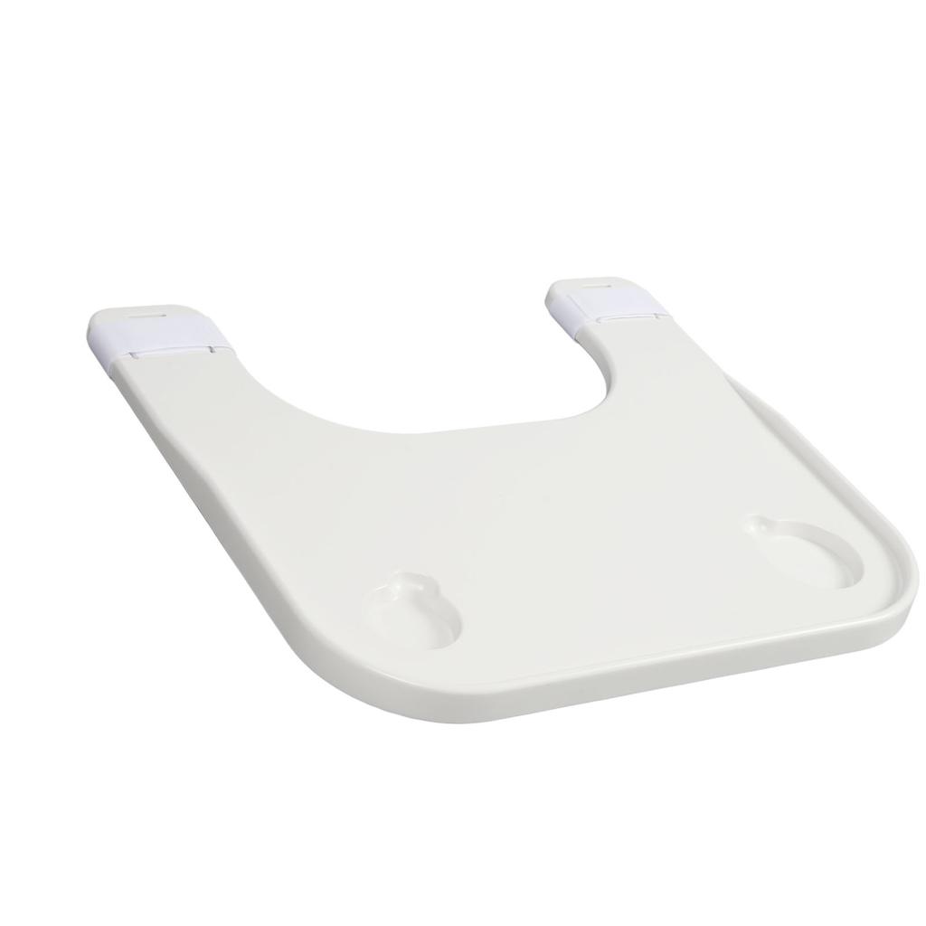Wheelchair Lap Tray Thickened Universal Elderly Wheelchair Table Tray with Cup Holder for Eating Reading Writing White