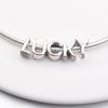 New 100% Real S925 Sterling Silver Letter Alphabet A-Z Charm Beads Fit Original  Charms Bracelet Pendant Women DIY Jewelry