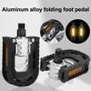 Pedales de Bicicleta Plegable Para Bicicleta Eléctrica Con Tiras Reflectantes Pedales Planos Anchos, Pedales de Ciclismo Urbano de Aluminio