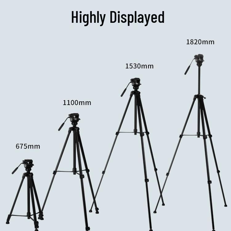 Weifeng WF702 Professional Camcorder Tripod, 1.8M Aluminum Alloy with Hydraulic Damping Ball Head