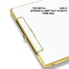 Portable Document Clipboard Heavy Duty Stainless Steel Writing Board For Restaurants School Offices Business Settings