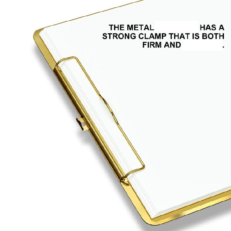 Portable Document Clipboard Heavy Duty Stainless Steel Writing Board For Restaurants School Offices Business Settings