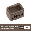 For Jeep Car Logo Seat Belt Buckle Protective Cover Safety Belt Clip Case Accessories Grand Cherokee Patriot Renegade Compass AJT1