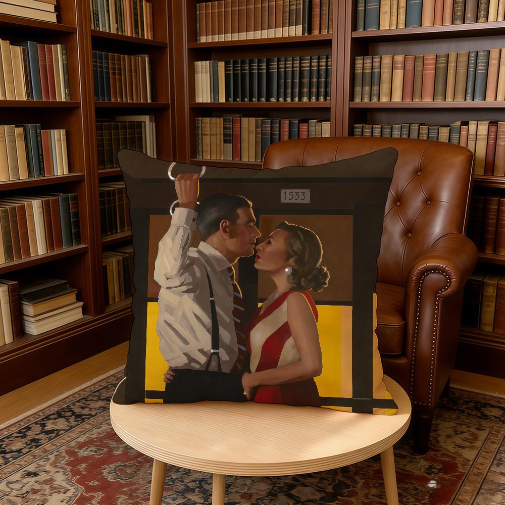 Scottish Artist JJack Vettriano Cushion Cover Home Office Birthday Anniversary Gifts Soft Skin Friendly Cushion Cover