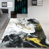 Gray White Abstract Marble Carpet Living Room Coffee Table Rug Chinese Landscape Bedroom Carpet Flannel Sponge Mat In Bathroom