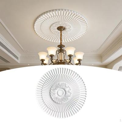 , Elegant, Versatile And PU Ceiling Rosette for Lights – Decorative Plate Bedrooms, Libraries,