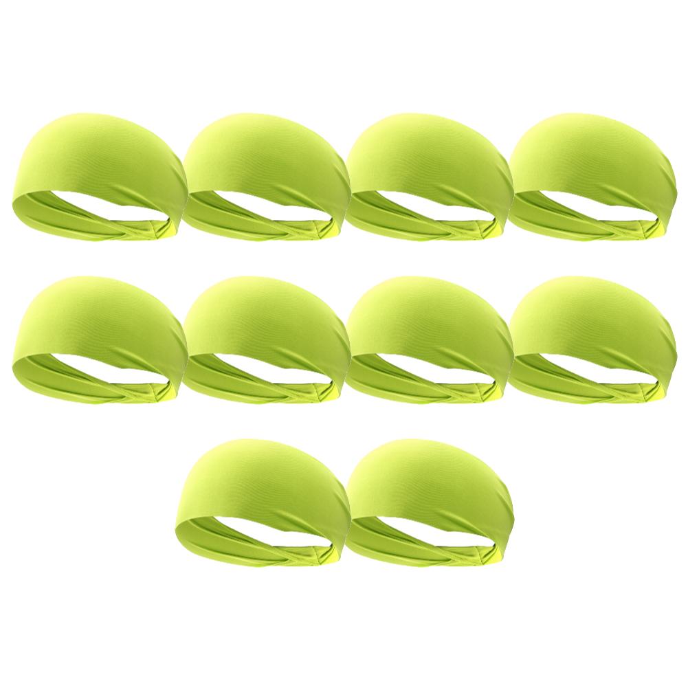 10-1pcs Elastic Headband Quick Dry Sweat Absorption Headdress Anti-slip Running Head Band Breathable for Yoga Running Biking