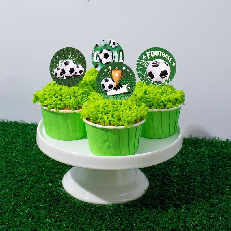 500pcs Green Soccer Stickers Football Themed Paper Sticker for Boys Birthday Baby Shower Party Decor Supplies Sports Decor