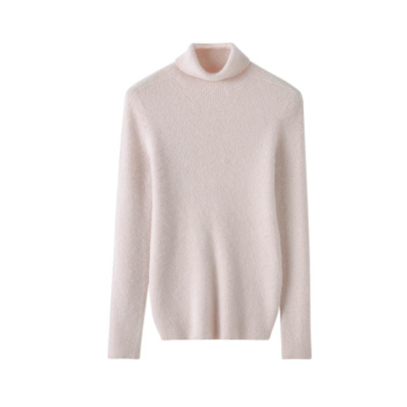 Winter 2023 Women's Slim Fit Cashmere High Neck Pullover Knitwear