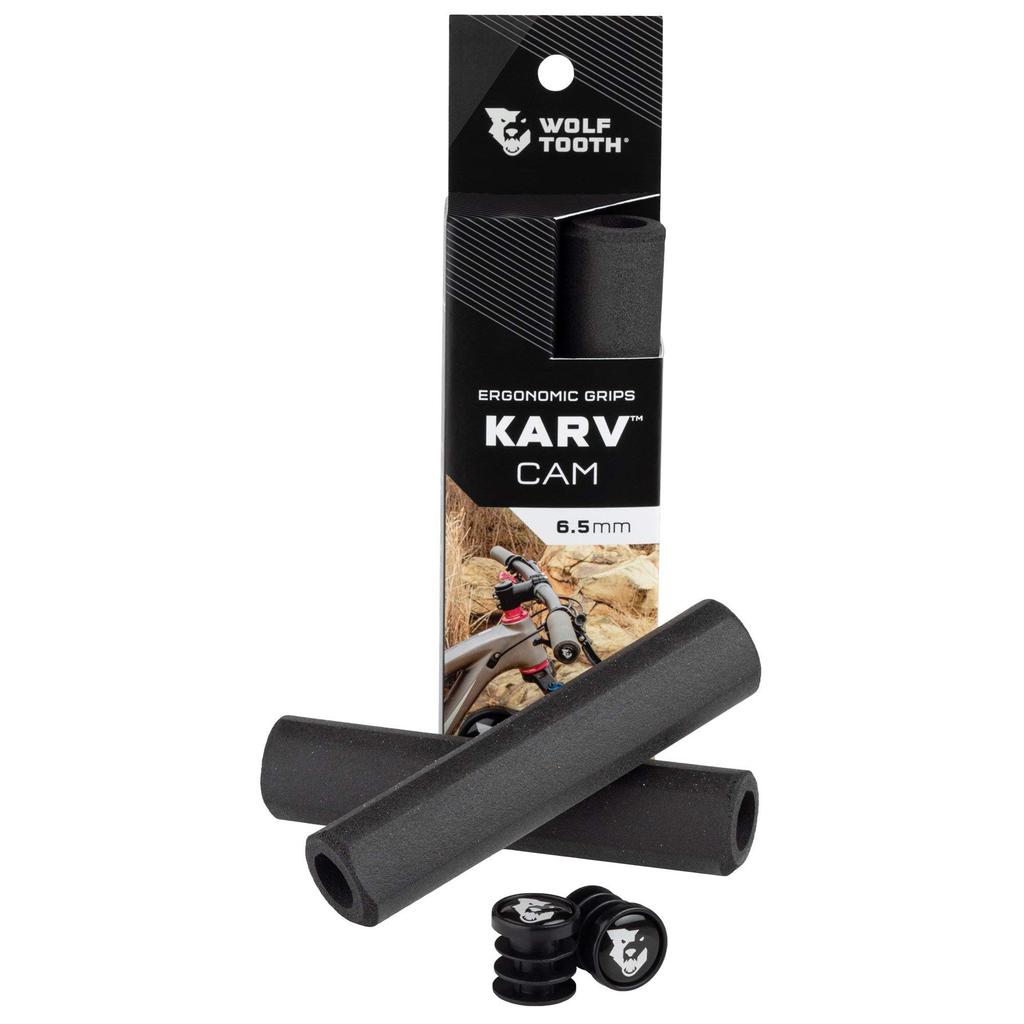 Wolf Tooth KARV CAM GRIPS Cam 32mm 135mm Length (Curved Grips) Black, Diameter, 6.5mm Thick,