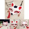 Hochwertige handbemalte japanische Anime-Fuchsmaske für Cosplay-Enthusiasten und Halloween-Feiern