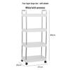 Maworth 4-Tier Rolling Storage Cart with Handle
