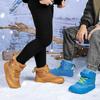 Children Winter Shoes Plush Waterproof Fabric Casual Non-Slip Boys Girls Shoes Rubber Sole Snow Boots Fashion Warm Outdoor Boots