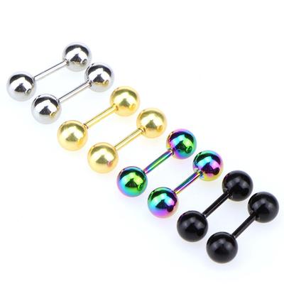 Stainless Steel Barbell Ear Cartilage Tragus Helix Stud Bar Earrings Piercing