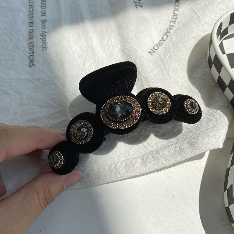 Baroque Crystal Hair Claws Jewelry For Women Chinese Boutique Headdress Luxury Handmade Gem Hair Accessories Hairpins
