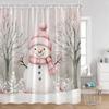 Diverse Style Shower Curtain With Hooks Easy Hang Waterproof Easy Clean For Home Hotel Apartment Bathroom