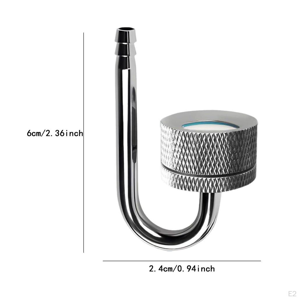 2x Aquarium CO2 Diffuser Atomizer with Suction Cups, Easy Installation Professional Fish Tank