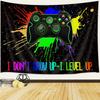 Gamer Tapestry Wall Hanging, Gaming Tapestry Posters Gamepad Video Games Joysticks Tapestries for Teen Boys Dorm Bedroom Decor
