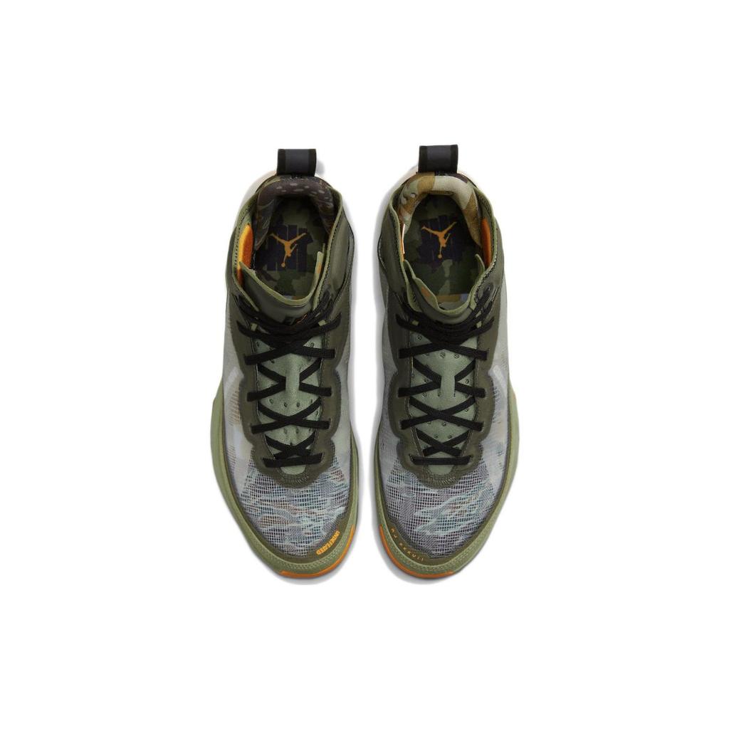 Undefeated x Air Jordan 37 SP מעיל טיסה נעלי סניקרס יוניסקס ירוק ירוק-נפט שחור DV6255-300