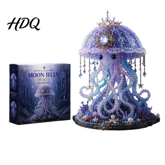 Marine Decor DIY Kit Mythical Ocean Bead for Beginners 3D Beaded Animal Making with Instructions Sea Creatures Beads Unique Designs and Pattern