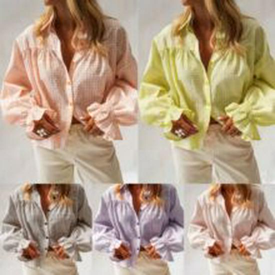 2025 Autumn/Winter V-neck Button Pocket T-shirt for Women